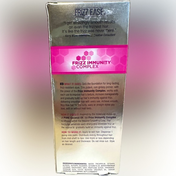 FRIZZ EASE JOHN FRIEDA FRIZZ IMMUNITY PRIMER HAIR CARE 3.1 OZ BEYOND SMOOTH - Picture 7 of 10